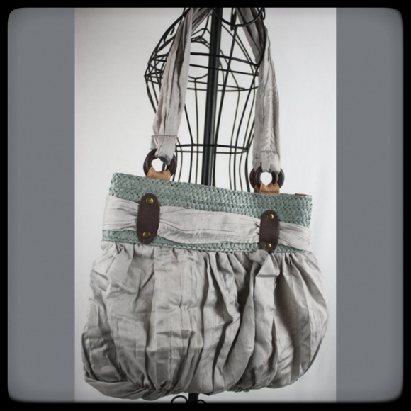 Crinkle Crepe Bags-Purple, Grey - Picture 6 of 6